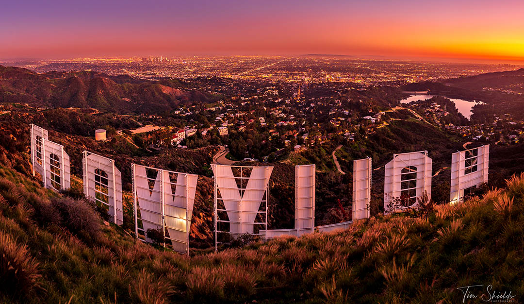 Hollywood Sign at Sunset