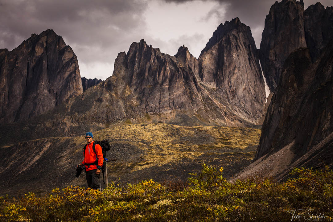 Tim Shields hiking through Tombstone National Park